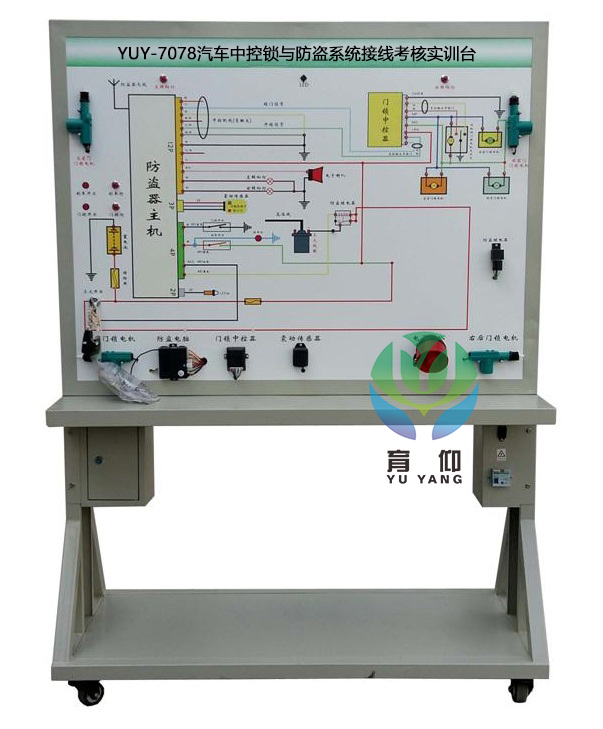 <b>YUY-7078汽车中控锁与防盗系统接线考核实训台</b>